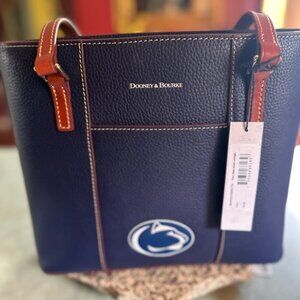 * NWT*  Dooney & Bourke Penn State Pebble Grain Leather Tote w/Registration No.